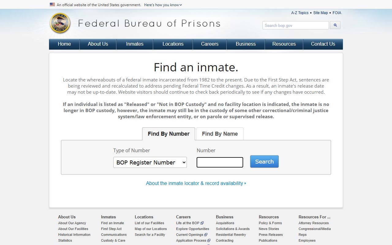 Morgan County Circuit Court records and federal inmate locator source
