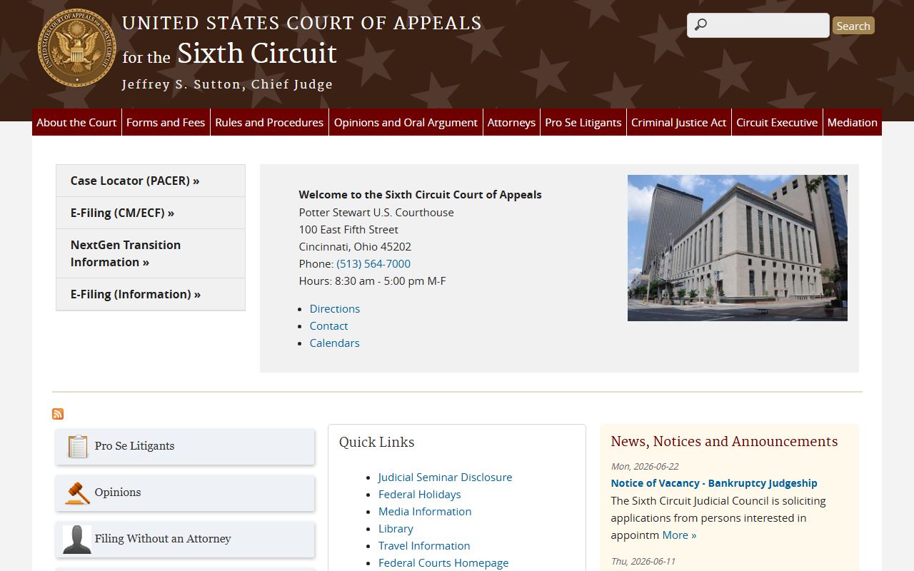 Morgan County Circuit Court records and Sixth Circuit federal appeals source