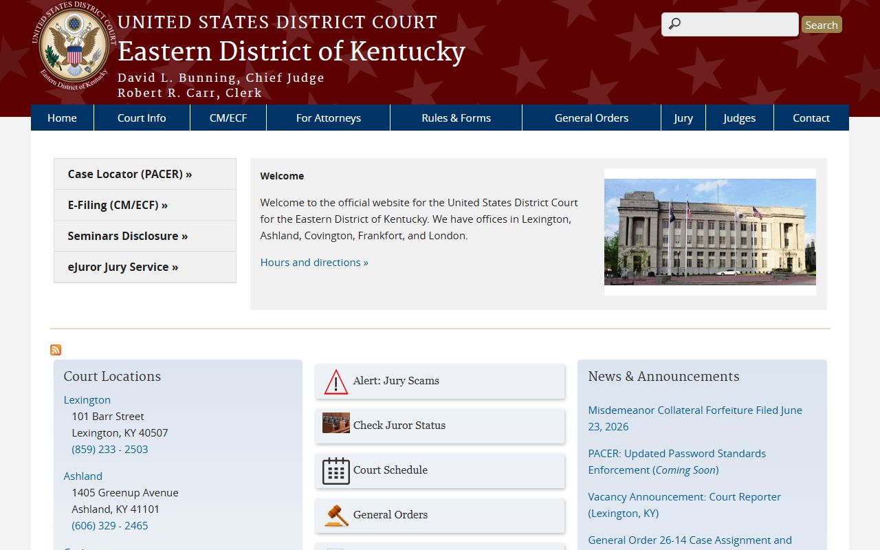 Morgan County Circuit Court records and Eastern District federal court source