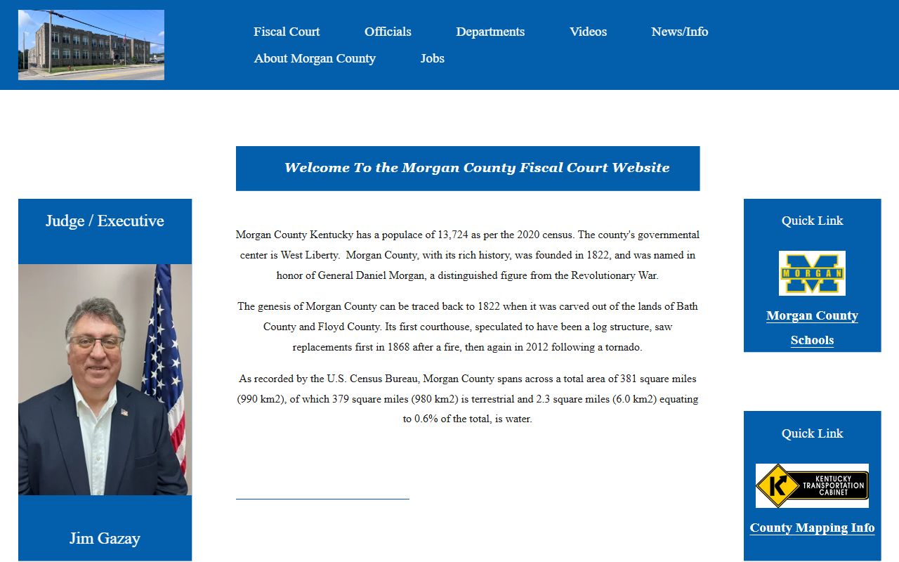 Morgan County court records Fiscal Court local government source