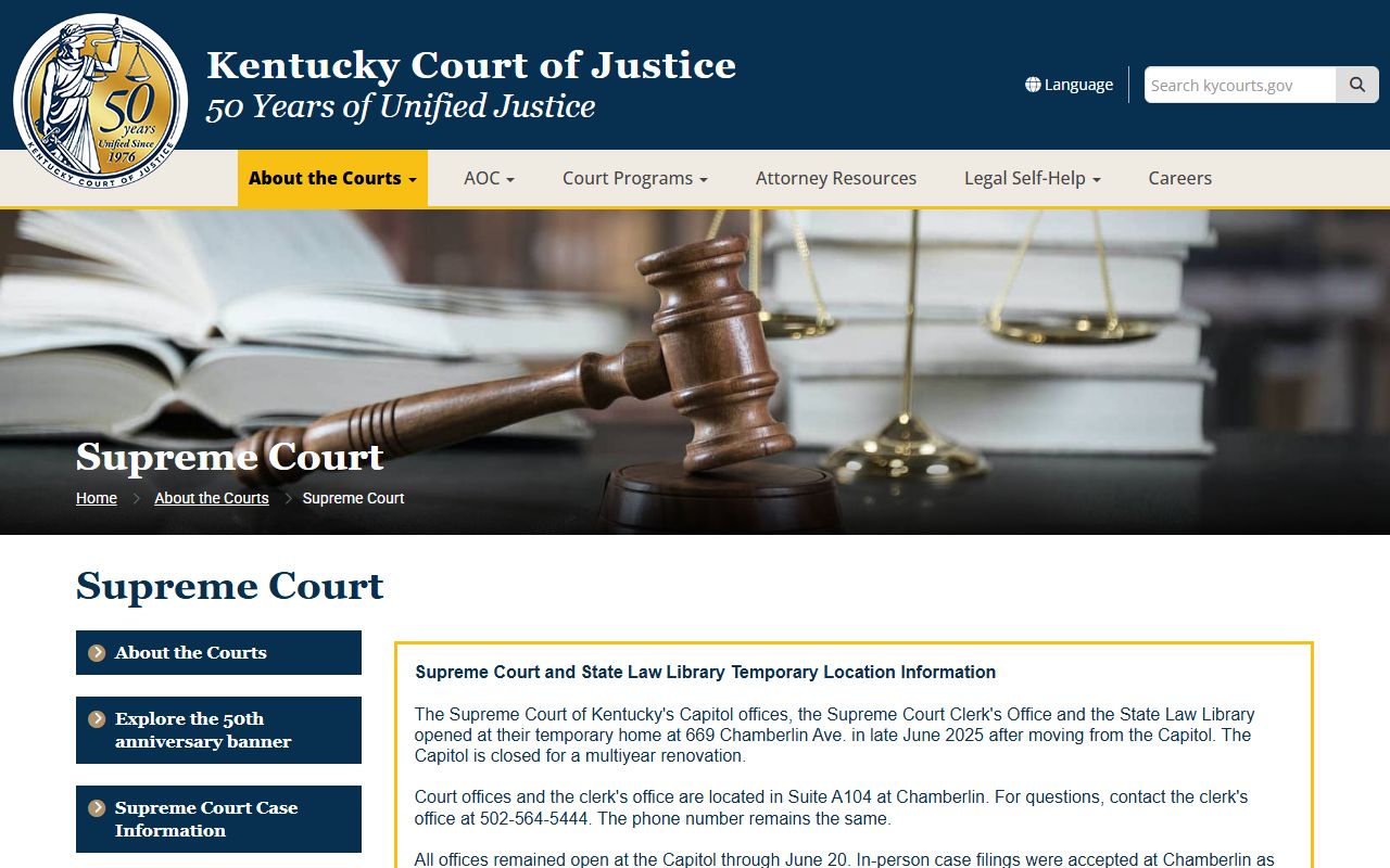 Morgan County court records Supreme Court of Kentucky source